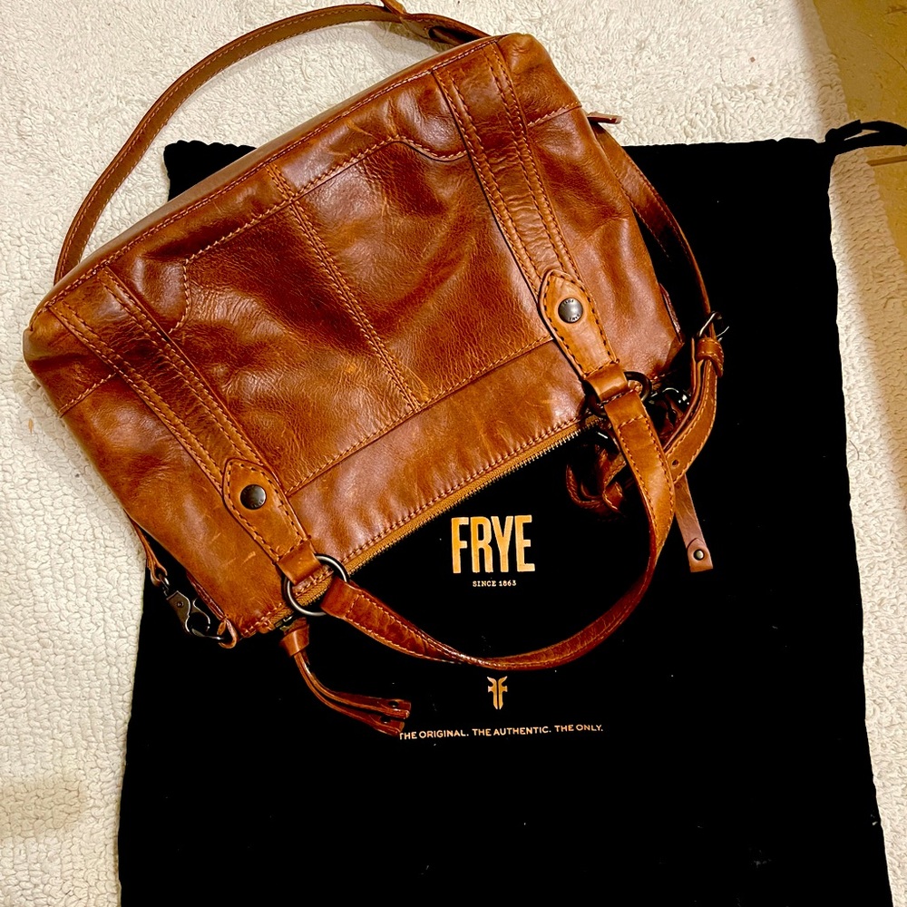 Frye medium size cross body purse.